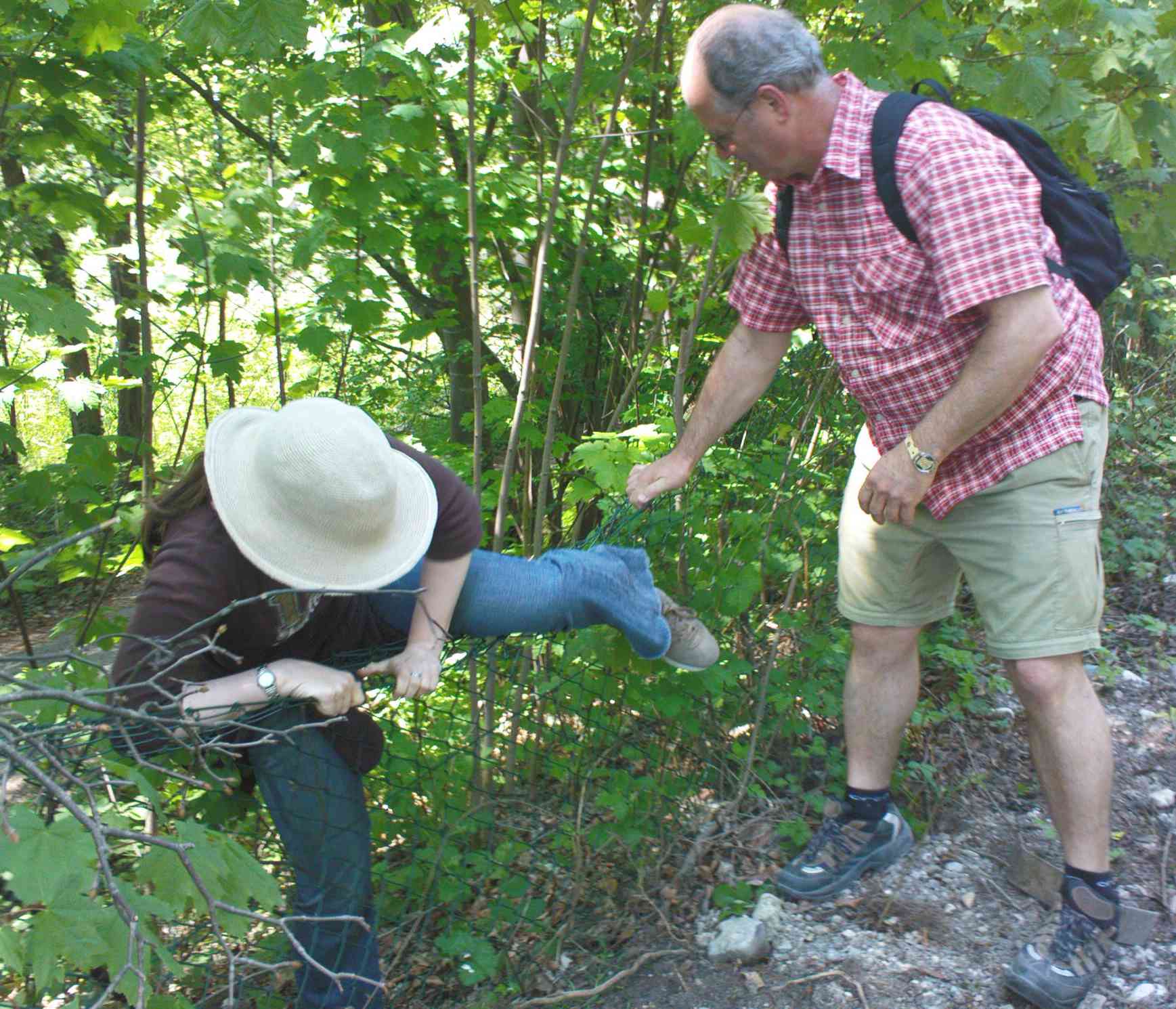 Das Hindernis muss überwunden werden