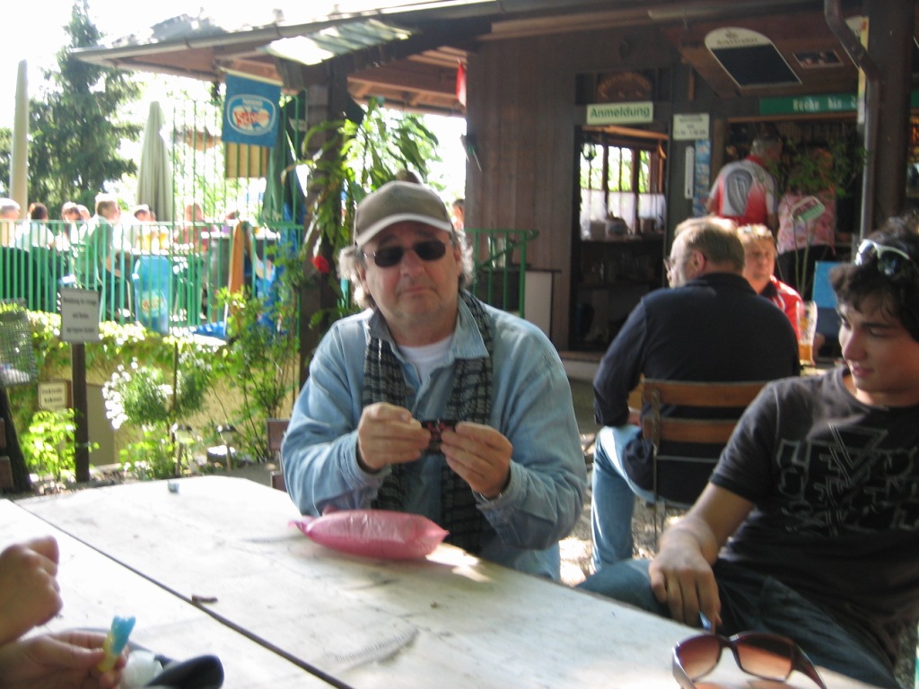 Uli A. fiebert dem Ende der Pause entgegen