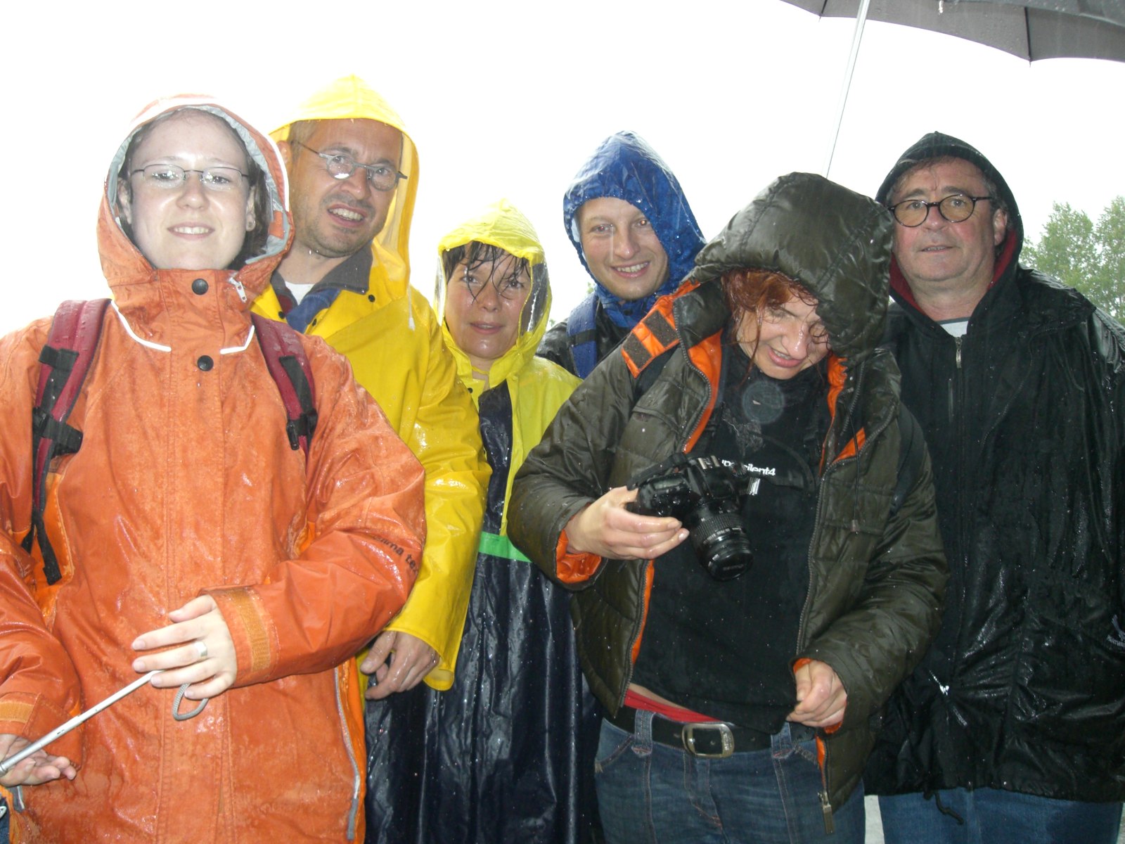 SDurchnässt, aber geschafft