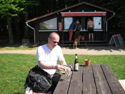 Zum Abschluss ein Bier