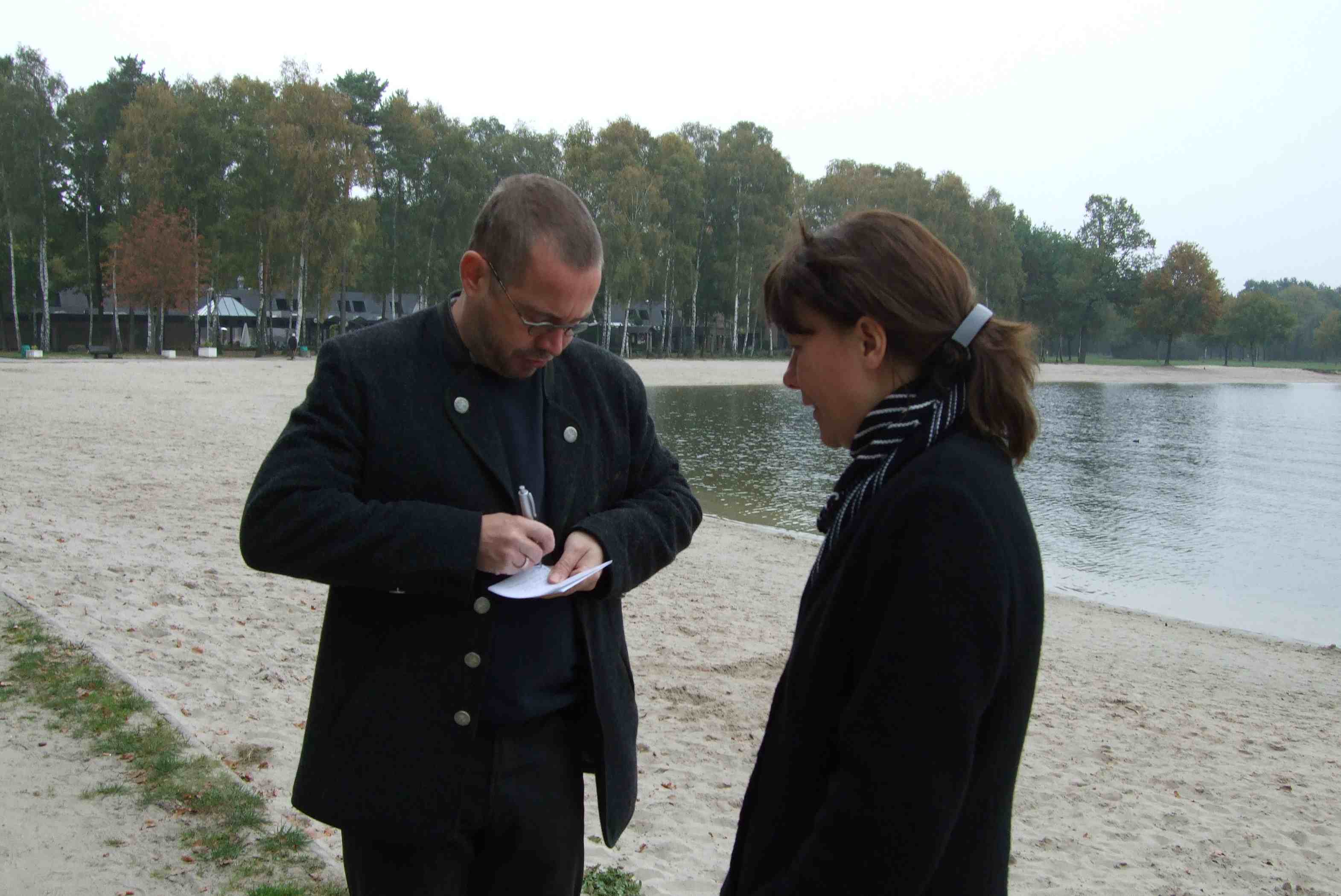 ULF macht sich Notizen für den Bericht